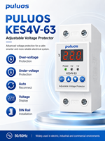 Dispositif de protection contre les surtensions et les sous-tensions KES4V-63 pour rail DIN, 220/230VAC, réglable