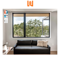 Nouvelles tendances ouragan impact verre trempé aluminium inclinable et fenêtre coulissante villa cuisine sécurité fenêtres coulissantes