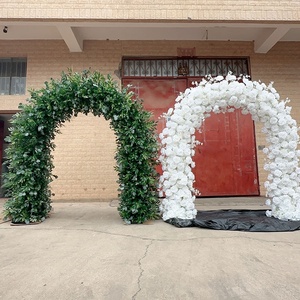 MSFAME Grossiste Grande Arche de Fleurs de Mariage en Soie Florale Verdure Eucalyptus Arches Vertes - Product Image 6