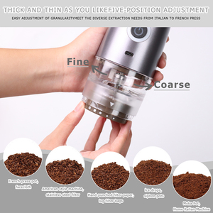 2 in 1 Electric Manual Adjustable Quiet Espresso <b>Coffee</b> Bean <b>Grinder</b> Home Office Travel - Product Image 4