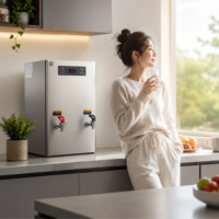 Chauffe-eau mural Chefwin 8L Deluxe en acier inoxydable 304, 1500W, chauffage électrique, une sortie eau chaude et température normale
