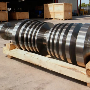 Custom <strong>Forged</strong> Steel Work <strong>Rolls</strong> Backup <strong>Roll</strong> Work <strong>Rolls</strong> Main Shaft Large Crusher Rotor Shaft - Product Image 1