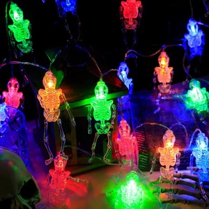 Luces Decorativas de Cadena para Halloween, Luces LED de Cadena que Funcionan con Pilas, Luces LED de Fantasma para Halloween - Product Image 1