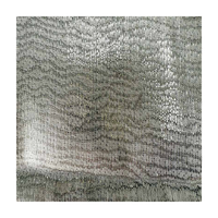 Tissu Georgette de Luxe Argenté avec Lueur Argentée Teintée et Effet Translucide pour Décoration de Foulard de Robe de Soirée Haut de Gamme