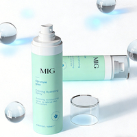 Flacon pulvérisateur à fine brume en plastique PET 100 ml, flacons pompe pour lotion cosmétique personnalisés, cosmétiques, soins de la peau, emballage MIG