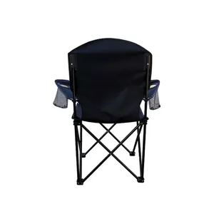 Cadeira de acampamento portátil dobrável confortável com almofada dobrável e braços Cadeira de pesca