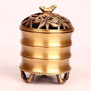 Tongpu Craftsman Pure <b>Copper</b> Incense <b>Cup</b>, Incense Burner for Home Use, Fireproof Incense Burner, Hand Warmer, Sandalwood - Product Image 1