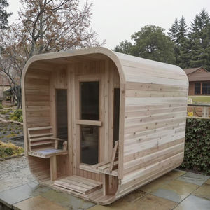 في الهواء الطلق مربع الكلاسيكية الأزياء ساونا الأشعة تحت الحمراء 3-4 شخص داخلي غرفة ساونا خشب الأرز غرفة ساونا - Product Image 2
