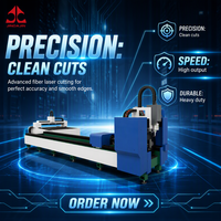 Découpeuse laser fibre CNC JINDAJIN haute précision 60240 3kW pour plaques et tubes avec machine de découpe laser fibre industrielle de type ouvert