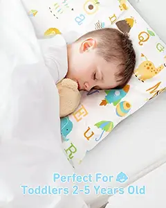 Travesseiro do bebê personalizado, travesseiro para dormir com fronha de algodão 13x18 preenchimento de poliéster branco