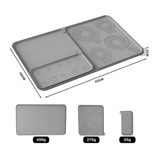 Tapete de Silicona para Café con Ranura de Drenaje, Compatible con los Modelos Ninja Swirl Creami Series 300/500/700, Tapete para Encimera - Product Image 1