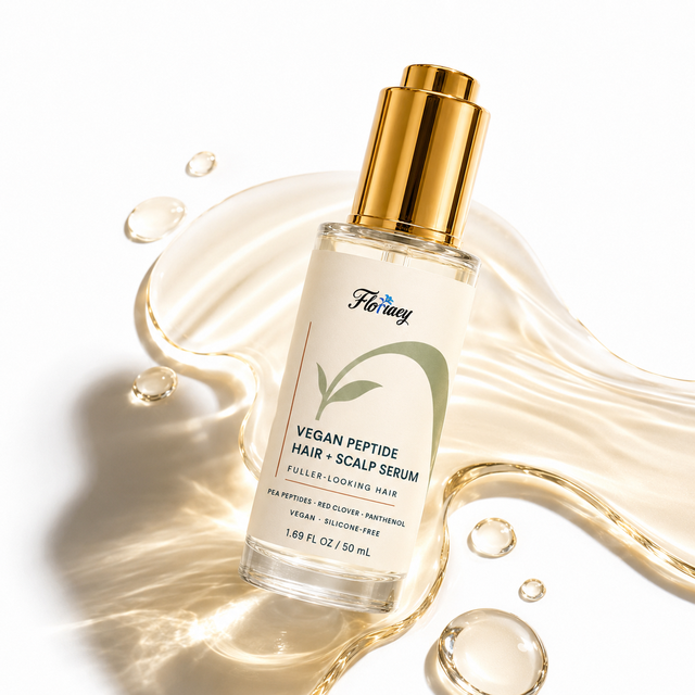 Private Label Vegan Peptide Scalp Serum Silicone Free Leave-in Nourishing Volumizing Anti-Breakage Hair-Loss Prevention Damaged