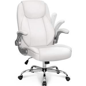 <span class=keywords><strong>Fauteuil</strong></span> de bureau en PU économique, rembourré et confortable pour toute la journée, multifonctionnel, noir intégral, idéal pour la maison ou le bureau. - Product Image 1