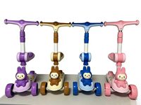 Trottinette Moderne pour Enfants à Trois Roues, Pliable et Réglable en Hauteur, Légère et Durable, Cadeau d'Anniversaire