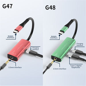 Interfaz de <span class=keywords><strong>audio</strong></span> de guitarra portátil, convertidor de tarjeta de sonido de transmisión en vivo estéreo de 24 bits/192KHz para grabación de música y transmisión en vivo - Product Image 6