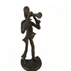Sculptures de <span class=keywords><strong>trompettiste</strong></span> en fonte, très demandées, art abstrait, figurine musicale, ornement, décoration de bureau à domicile, artisanat - Product Image 3