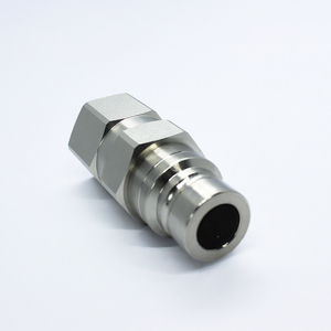 <span class=keywords><strong>Coupleur</strong></span> <span class=keywords><strong>hydraulique</strong></span> à face plate ISO 16028, raccord rapide en acier 1/2" NPT pour chargeuse compacte Bobcat Kubota - Product Image 3