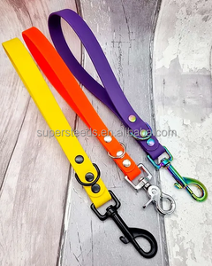Laisse courte étanche pour <span class=keywords><strong>chien</strong></span> avec clip pivotant à verrouillage automatique robuste pour chiens de taille moyenne sans traction laisse pour <span class=keywords><strong>chien</strong></span> de marche - Product Image 1
