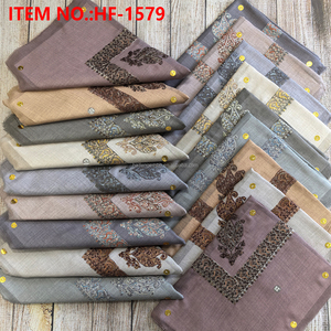 Keffiyeh Yemení Bordado, Turbante de Lana de 55x55 Pulgadas, Chal Shemagh Árabe, Pañuelo para la Cabeza para Hombre, Chal Musulmán Tradicional de Omán, Shilan - Product Image 1