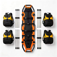RDZS-4 Lit utilitaire pliant multifonctionnel d'extérieur, sac à dos combiné détachable et portable, avec coussin de transport robuste
