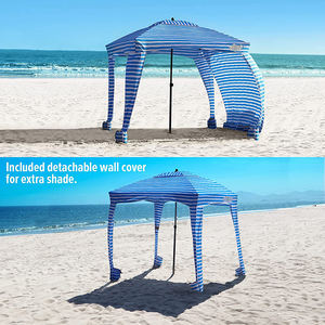 Cabaña de Playa - Fácil de Instalar, Impermeable, Portátil, Refugio de Playa de 6' X 6', Incluye Pared Lateral - Product Image 4