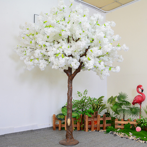 Nhà Máy Bán Hàng Trực Tiếp Màu Hồng Màu Be Hoa Nhân Tạo Trang Trí Cây Hoa Anh Đào Cây Cho Đám Cưới Trang Trí - Product Image 4