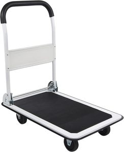 Offre Spéciale silencieux à quatre <span class=keywords><strong>roues</strong></span> ménage entrepôt Express remorque outils chariot à plat <span class=keywords><strong>brouette</strong></span> robuste - Product Image 3