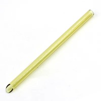Paille en verre borosilicate réutilisable droite avec pointe biseautée inclinée, paille à boire colorée pour Bubble Tea Boba 20 cm
