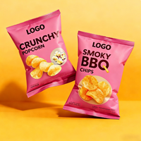 Sacs d'emballage en plastique personnalisés pour chips de pommes de terre, popcorn, noix, biscuits, sachets debout thermoscellables, sachets de collation, sachets alimentaires