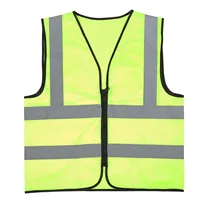 Gilet de sécurité sans manches 120 GSM en gros d'usine, gilet de sécurité réfléchissant