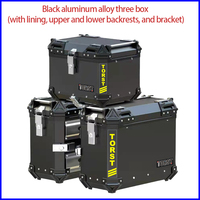 Kit de protection de moteur de moto TORST en alliage d'aluminium robuste, barres anti-chute, porte-bagages arrière, boîte latérale, capacité 45L pour Haojue DL150 Full