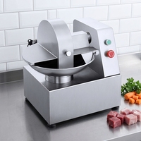 Multifunctionele komvormige snij- en hakmachine voor het hakken en malen van vlees, groenten en fruit