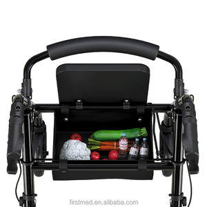 Andador con Asiento y Cesta de Compras para Personas Mayores - Ayuda de Movilidad Ligera de Acero al Carbono de Alta Resistencia - Product Image 5