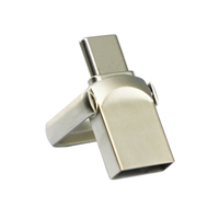 Clé USB miniature en métal personnalisée, USB 2.0, 4 Go, 8 Go, 16 Go, clé USB 32 Go, double port, type C, clé USB, 64 Go, clé USB-C