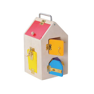 Bestseller Holz materialien Montessori Lock und Key House Toy Set - Product Image 3