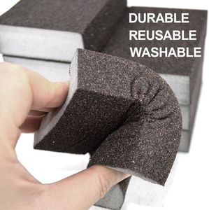 Kit d'éponges de ponçage pour plaques de plâtre, blocs de ponçage manuels, tampons de ponçage humide et sec, papier abrasif grains 60-220 - Product Image 6