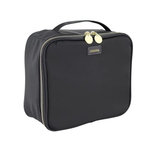 Sedex/IsoPortable Retro <b>Makeup</b> Train <b>Case</b> Cosmetic Organizer Storage Box with Mirror and LED Light with Adjustable Brightness - Product Image 2