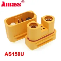 Connecteur Amass AS150U, tête banane 2,0 mm, 18AWG, anti-ignition avec broche de signalisation, pièces de prise étanche pour batterie au lithium