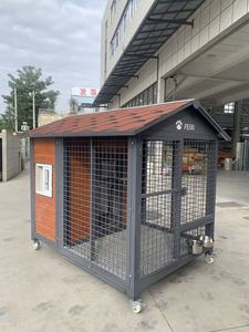 Tragbares Hundehaus mit Robustem Metallkäfig, Warmem Nest, Oberlicht und Umzäuntem Ruhebereich - Product Image 6