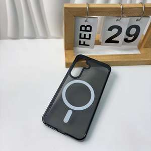 Funda de Teléfono Transparente Mate Magnética de TPU Acrílico 2025 - Compatible con Samsung <span class=keywords><strong>Galaxy</strong></span> S25, S24Ultra - Product Image 3