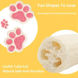1 unidad Juguete de seda con forma de calabaza para gatos, para limpieza dental, autoestimulación y alivio del estrés en las patas - Product Image 2