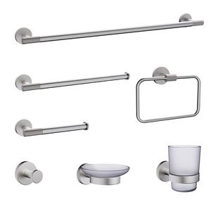 Juego de Accesorios de Baño de Metal Pulido con Espejo, Toallero Cuadrado de Lujo, Accesorio para Baño, Hotel y Hogar - Product Image 1