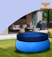 Couverture de piscine hors sol pliable en polycarbonate pour l'hiver, installation facile, pour piscine extérieure