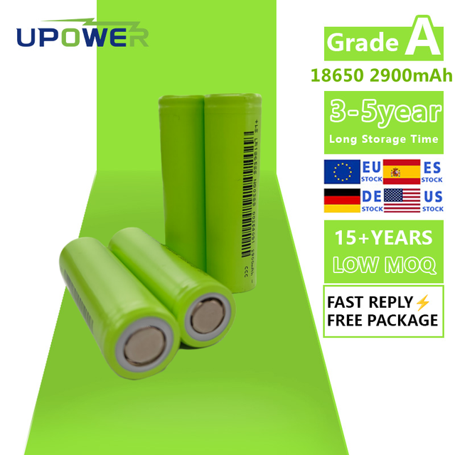 ULi High Quality 3C 3.7V 2900mah ICR18650 INR18650 Rechargeable Lithium-ion Battery Cell 18650 3.6V 29E Li-ion Cell