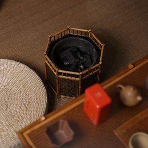 Estufa de carbón de bambú para preparar té, uso en exteriores, independiente, fabricada en Anji con material de bambú - Product Image 3