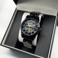 Vente en gros de montre squelette de haute qualité de style classique Montre OEM personnalisée Montre d'affaires de luxe automatique pour hommes