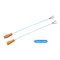 Ligne DC bicolore mâle et femelle, ligne de connexion étanche, deux cœurs, trois cœurs, 0.3 carré LED lampe panneau lampe power co