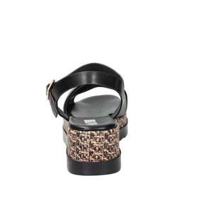 Sandalo con Zeppa Space Moda da Donna Nero 50252-E5 Stile Platform per l'Estate - Product Image 4