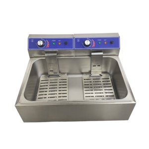 Friteuse électrique commerciale 12L en acier inoxydable pour restaurant, <span class=keywords><strong>poulet</strong></span> frit, frites, usage professionnel <span class=keywords><strong>de</strong></span> restauration - Product Image 4