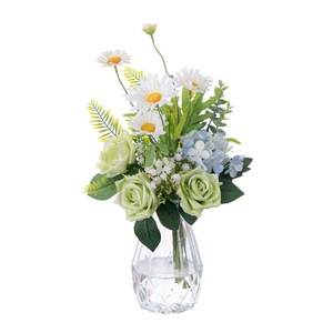ช่อดอกไม้ประดิษฐ์ CallaFloral กุหลาบ เดซี่ ไฮเดรนเยีย ผ้าพลาสติกถักทอ ตกแต่งบ้าน อุปกรณ์ประกอบฉากงานแต่งงาน CF02003 - Product Image 5